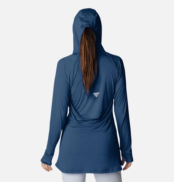 Columbia PFG Respool Hoodies Blue For Women's NZ49327 New Zealand